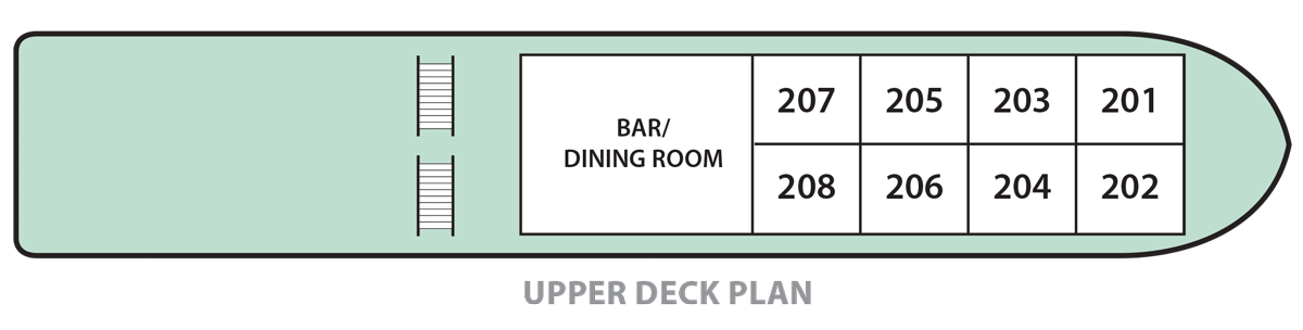 Pandaw RV Kalaw Pandaw Deck Plans Upper Deck.png